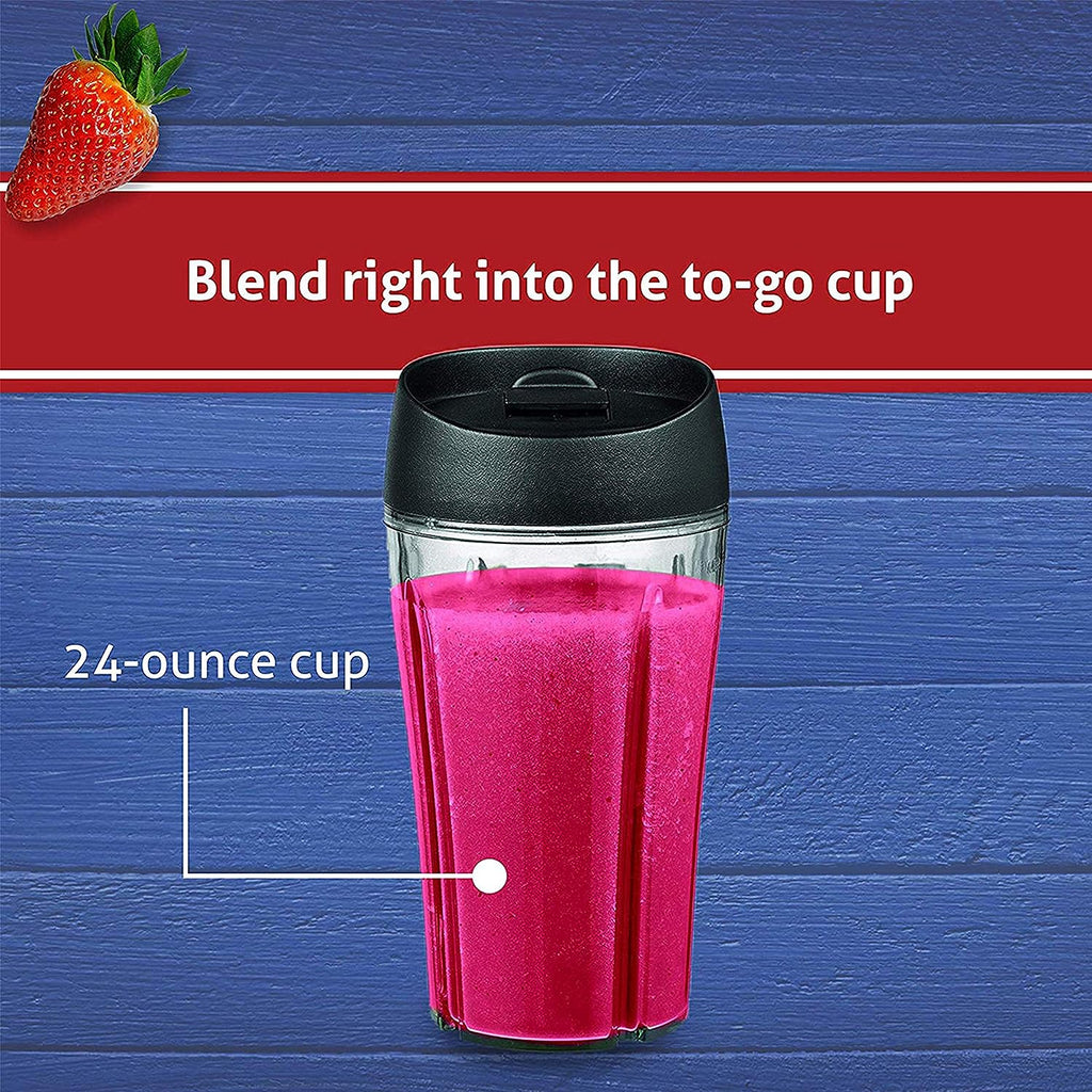 Oster Pro 1200 Blender, 6-Cup Glass Jar, 24-Ounce Smoothie Cup, 7 Speeds, Brushed Nickel