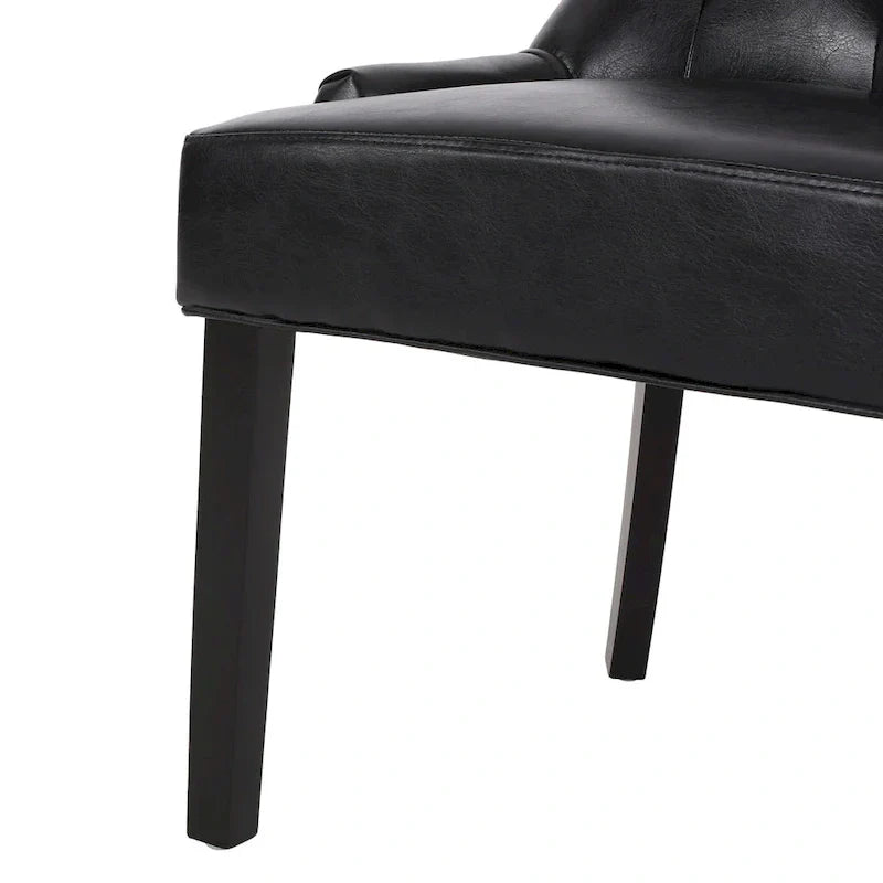 Set of 2 Cheney Tufted Dining Chairs by Christopher Knight Home