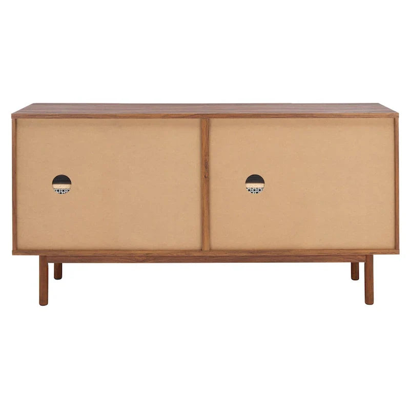 SAFAVIEH Micaela 63-Inch 4-Door Media TV Stand - Dimensions: 63.1" W x 16.3" D x 31.7" H