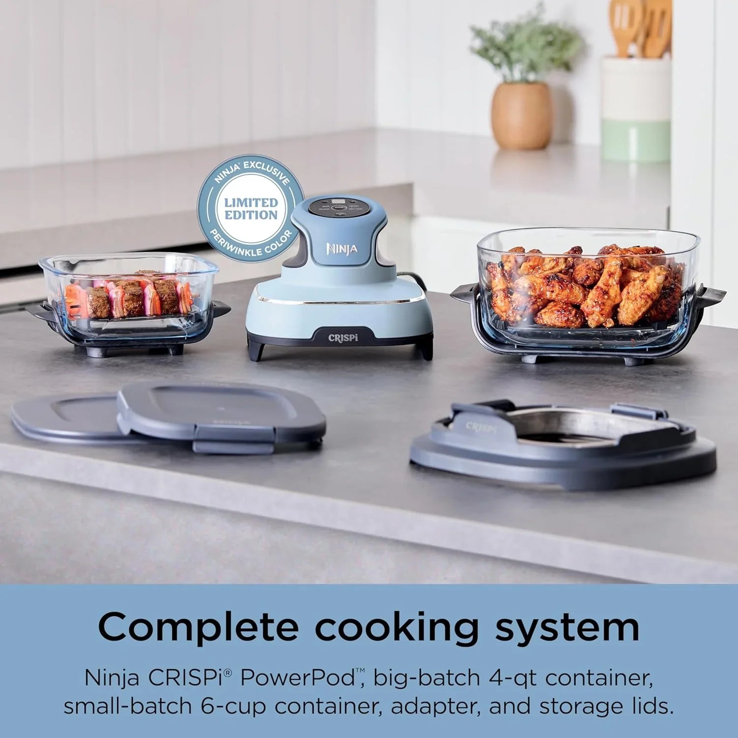 Ninja Crispi 4-in-1 Portable Glass Air Fryer Cooking System
