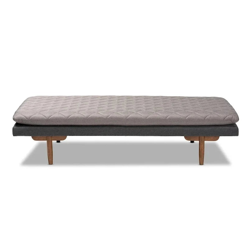Marit Upholstered Wood Daybed in Mid-Century Modern Style