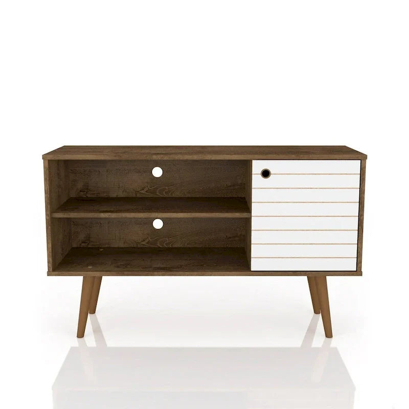 Mid-Century Modern Liberty Dual-Shelf TV Console