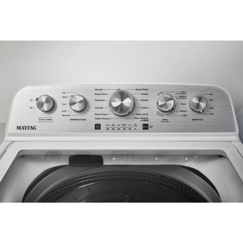 2025 4.8 cu. ft. Top Load Washer with Extra Power Boost, White – MVW5430MW