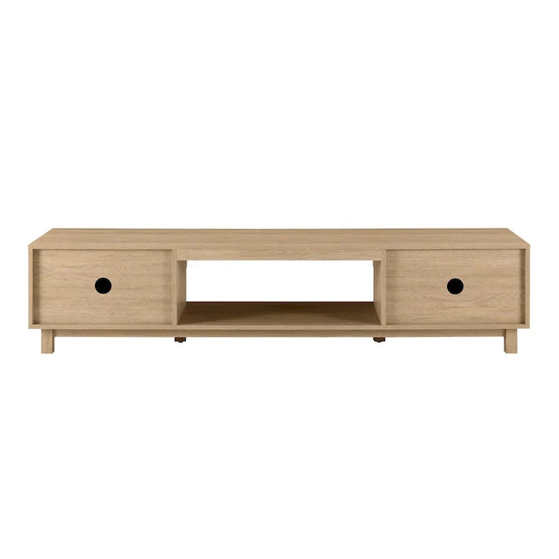 Middlebrook Designs Contemporary 70-Inch TV Stand with Fluted Doors