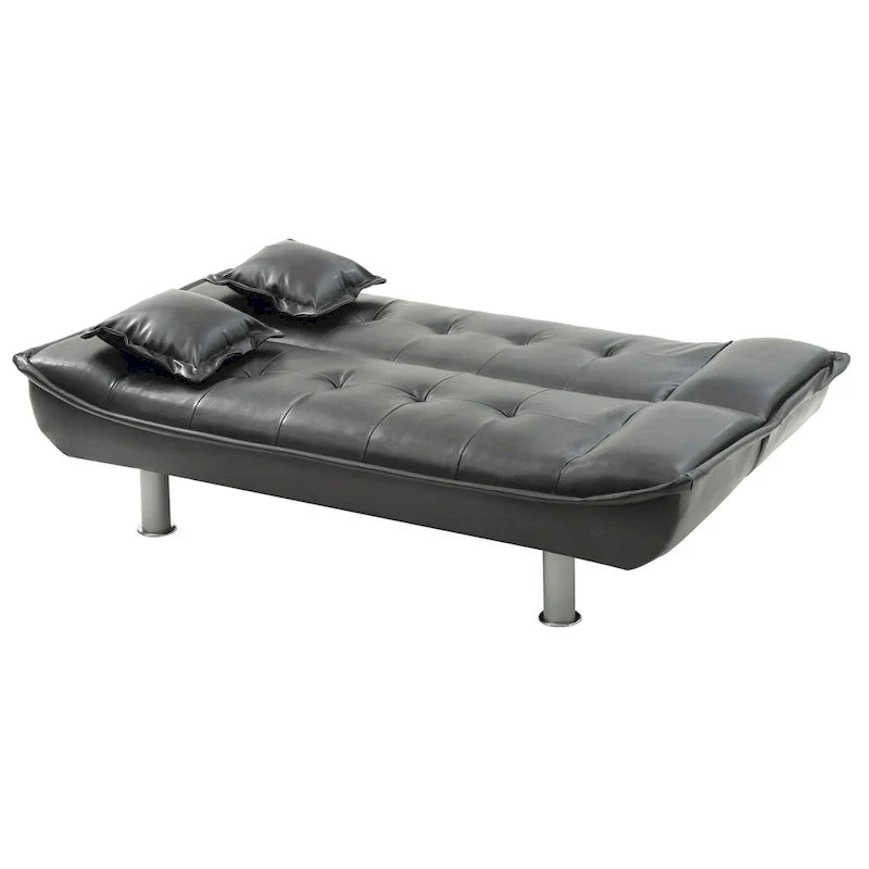 Lionel Faux Leather Convertible Sofa