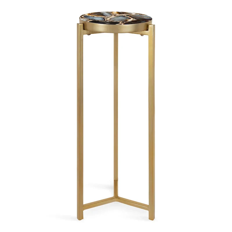 Kate and Laurel Aguilar Glamorous Drink Table - 9x9x23 Inches