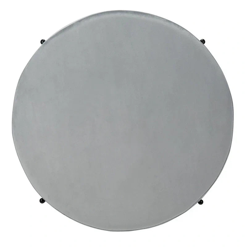 SAFAVIEH Shianne Round Velvet Cocktail Ottoman Table