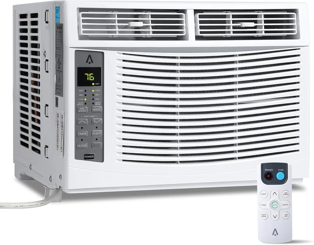 Smart 6000 BTU Window Air Conditioner with WiFi, Window AC Unit with Remote