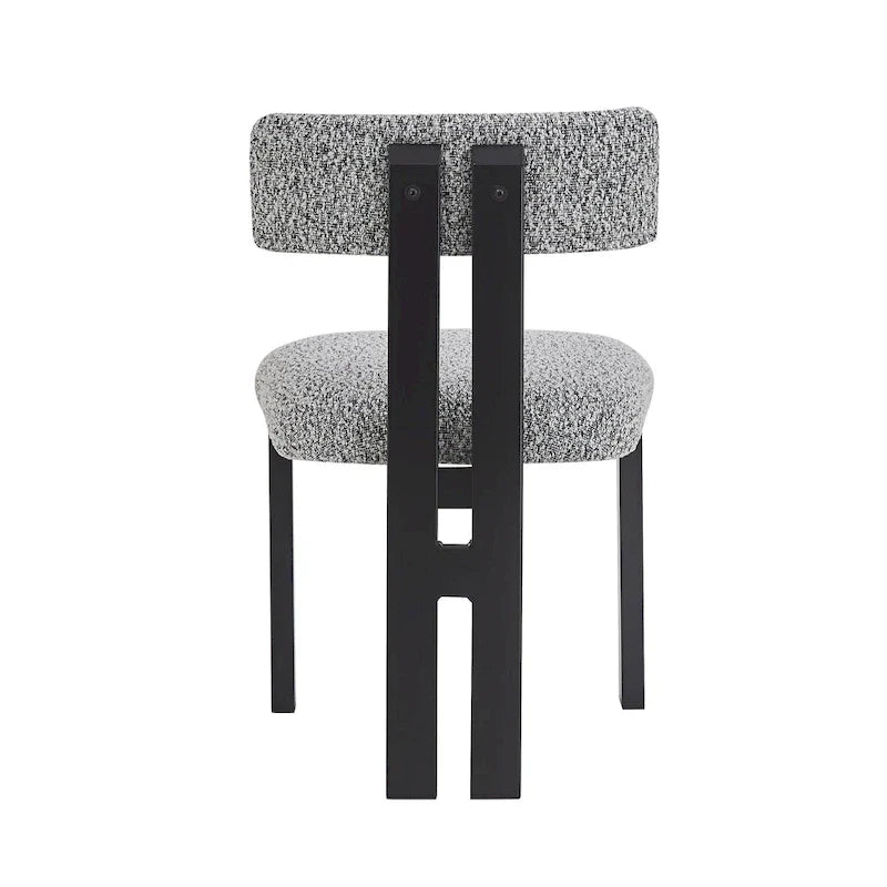 Set of 4 Astura Upholstered Dining Chairs with Iron Frame by Christopher Knight Home