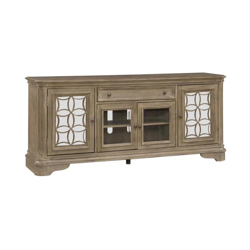 Magnolia Manor Mirrored TV Stand for Entertainment - Available in 2 Finishes