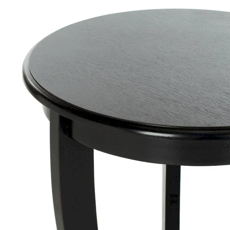 SAFAVIEH Carlotta Grey Pedestal Side Table - Dimensions: 18.1" W x 18.1" D x 26" H