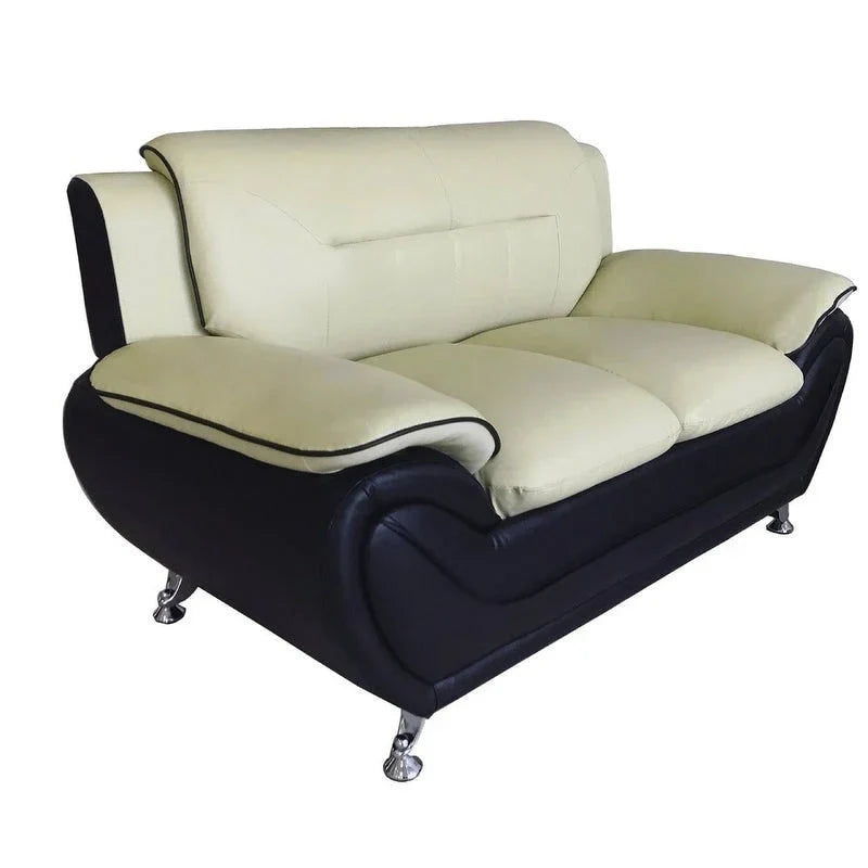 Michael Segura Upholstered Loveseat in Bonded Leather