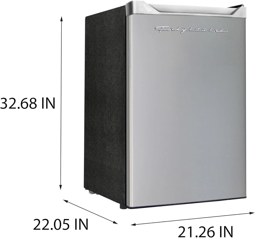 Frigidaire Upright Freezer, 6.5 cu. ft., Deep Freeze, Vinyl Coated Metal with Wire Shelving, Compact for Kitchen, RV, Dorm, Cabin, and Trailer, Platinum Design Series, Silver - 21D x 23W x 56H
