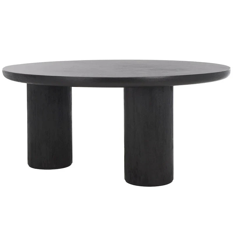 SAFAVIEH Home Mork Round Coffee Table with 3 Legs - 40" W x 40" D x 18" H