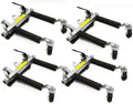 Stark Set of (4) Wheel Dolly Car Skates Vehicle Positioning Hydraulic Tire Jack Truck Rv Trailer Pick Up Dolly Ratcheting Foot Pedal, 1500LBS