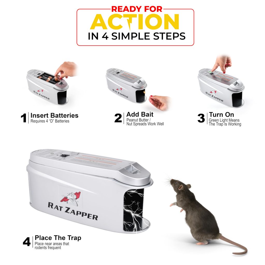 Teal Elite Electric Mouse Trap, Silver, Indoor Rodent Zapper with LED Alert, Modern Style, Model RZ100-B