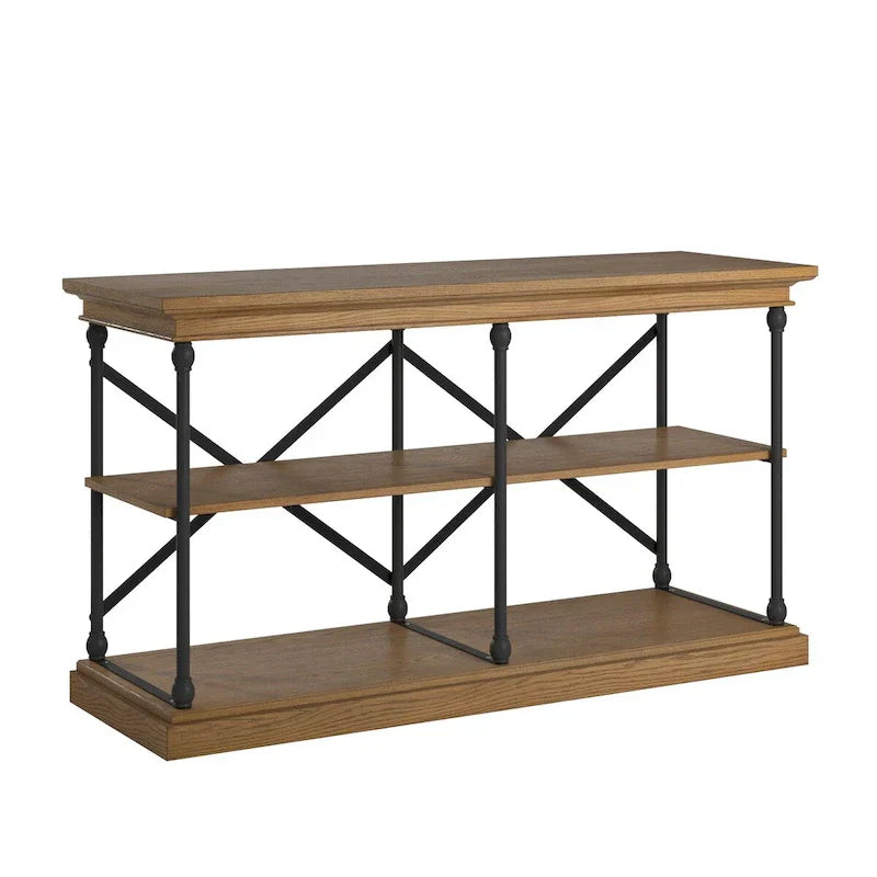 iNSPIRE Q Artisan Barnstone Iron and Wood Entryway Console Table