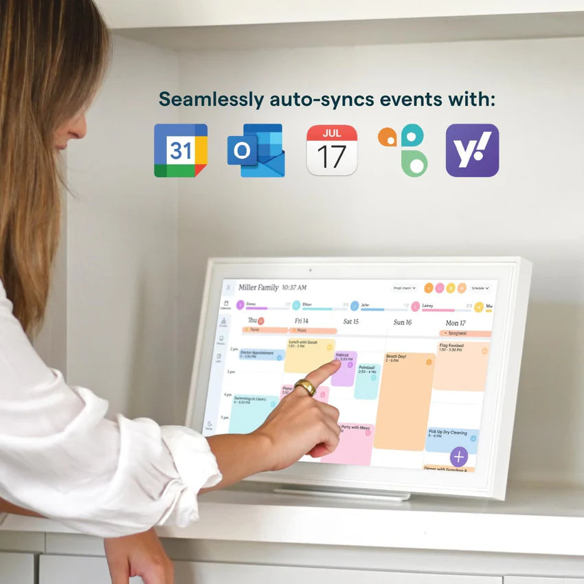 15-Inch Digital Wall Planner & Chore Chart 2025