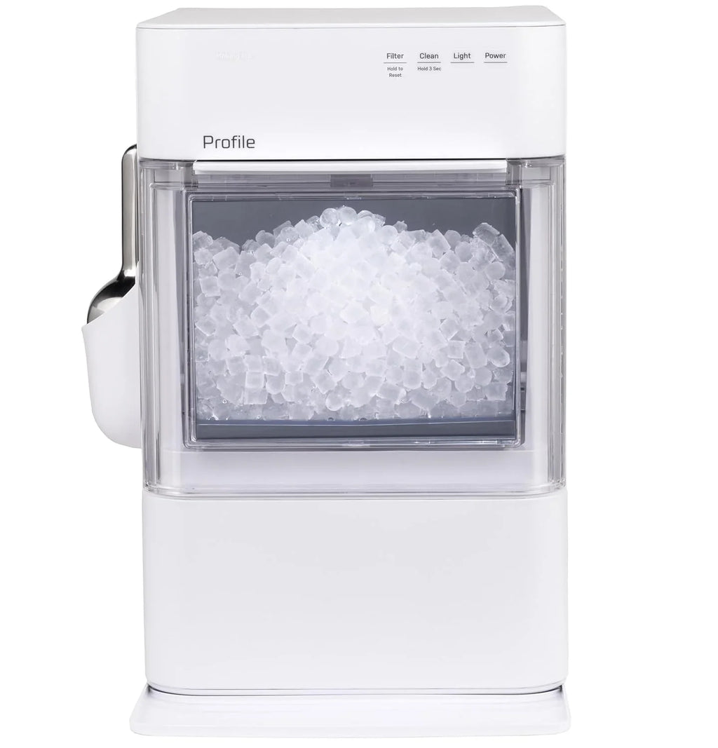 GE Profile Opal 2.0 Ultra Nugget Ice Maker with Scale Inhibiting Filter, Scoop Included, 38 lbs in 24 Hours, Pellet Ice Machine with WiFi & Smart Connected, Stainless Steel