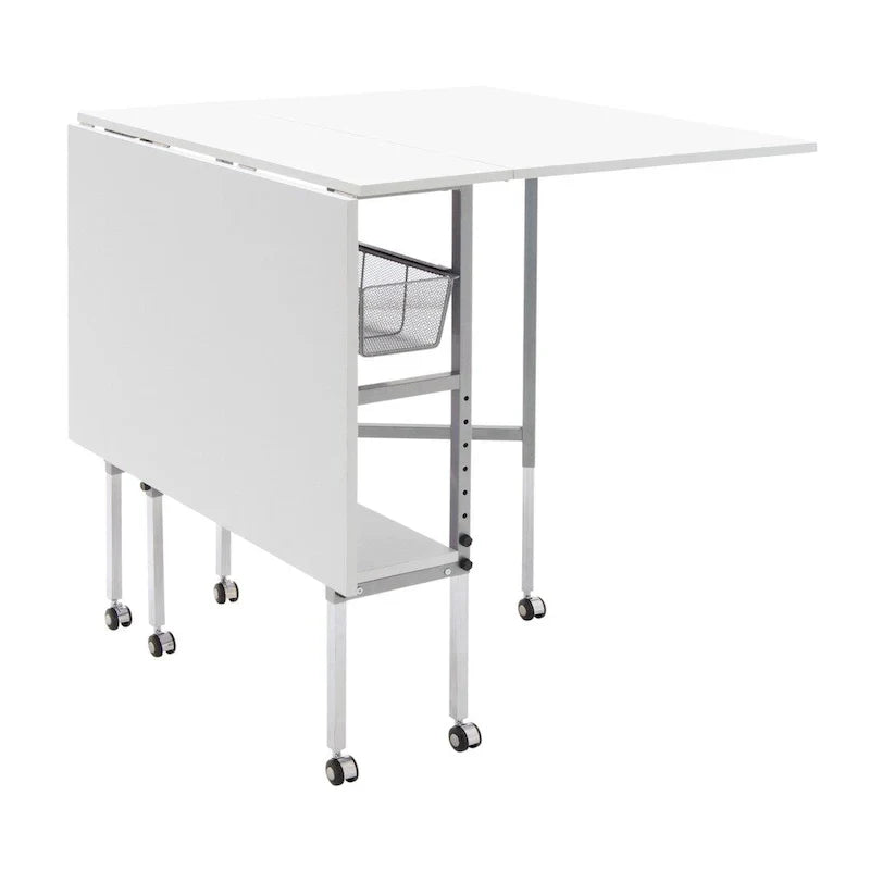 Sew Ready Adjustable Height Craft and Hobby Table with Storage Drawers