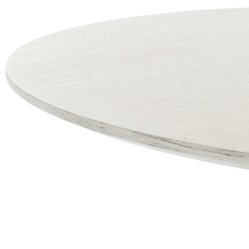 SAFAVIEH Couture Meiko 46-Inch Round Dining Table - Dimensions: 46" W x 46" D x 30" H