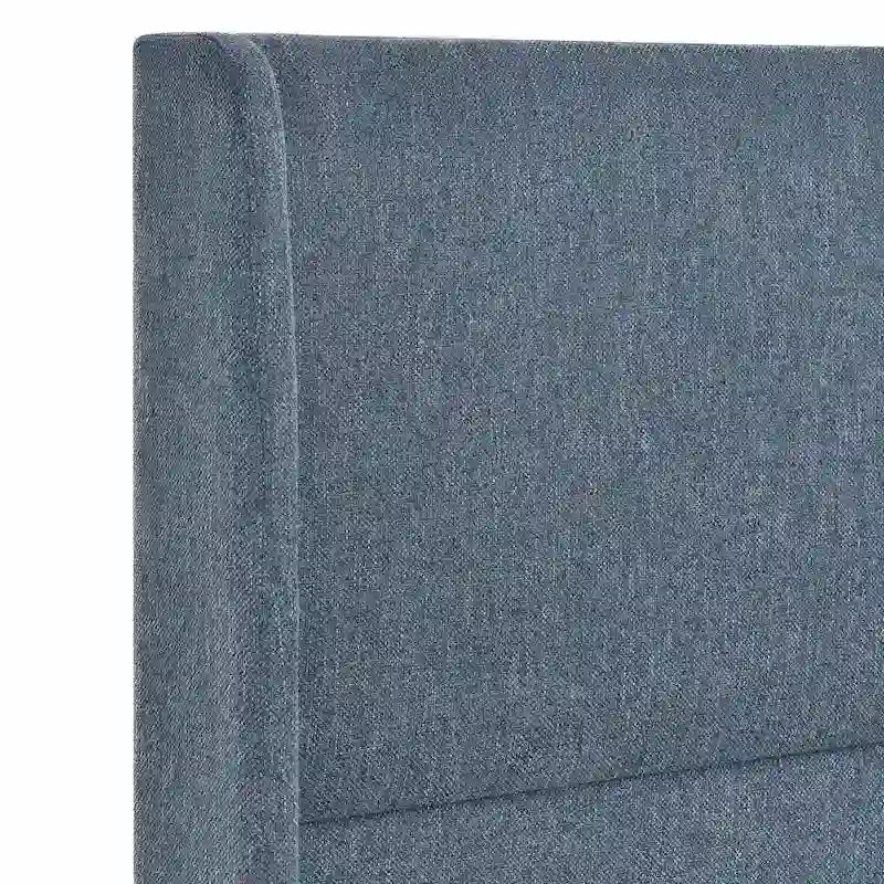 Roundhill Furniture Rozitta Upholstered Wingback Bed with Platform Design