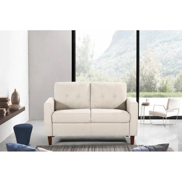 Harrad Mid-Century Modern 3-Piece Tufted Living Room Set