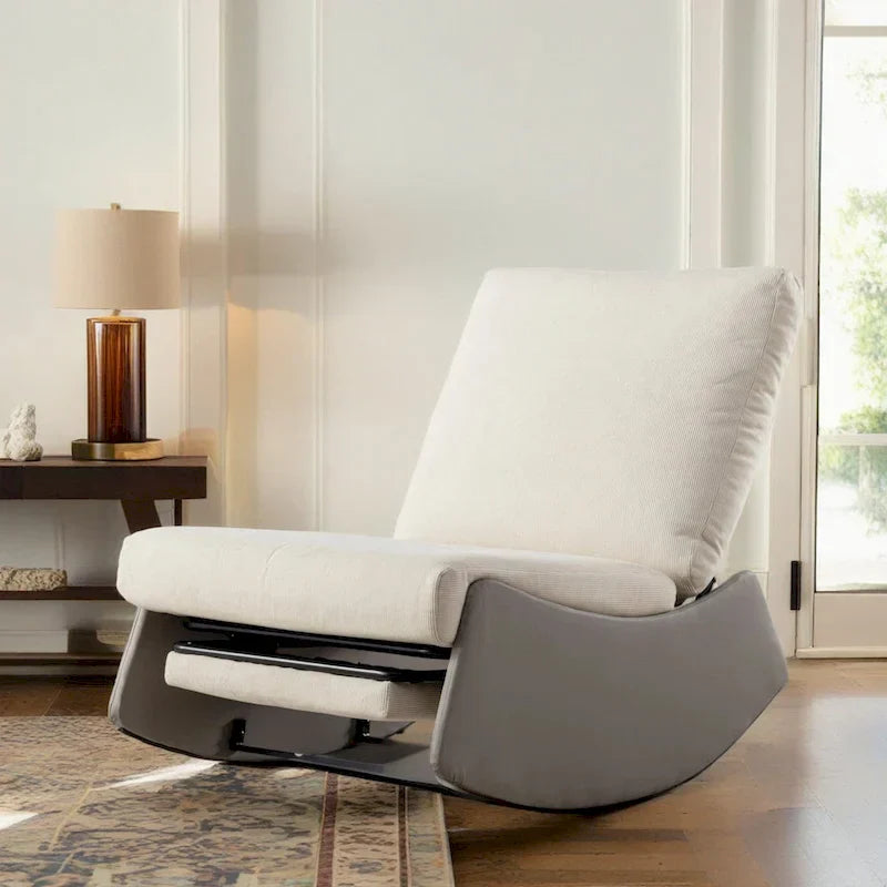 GDFStudio Contemporary Rocking Recliner with Footrest