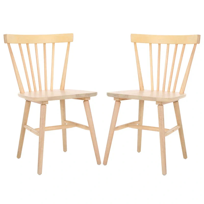 SAFAVIEH Signa Spindle Farmhouse Dining Chair Set (2 Chairs) - Dimensions: 20" W x 20" D x 33" H