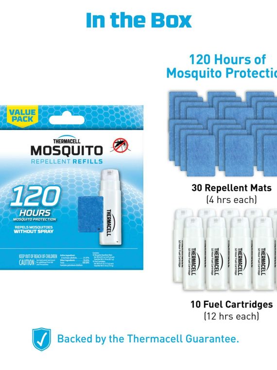 2025 Thermacell Mosquito Repellent Refills with 120-Hour Mosquito Protection, 10 Pack
