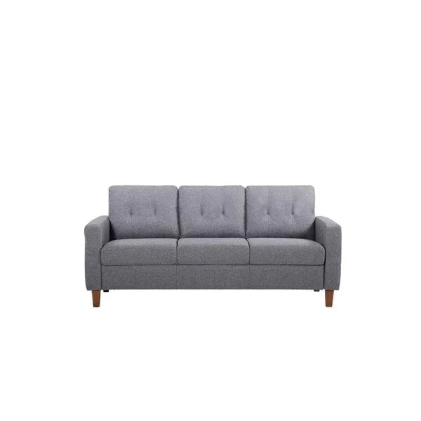 Harrad Mid-Century Modern 3-Piece Tufted Living Room Set
