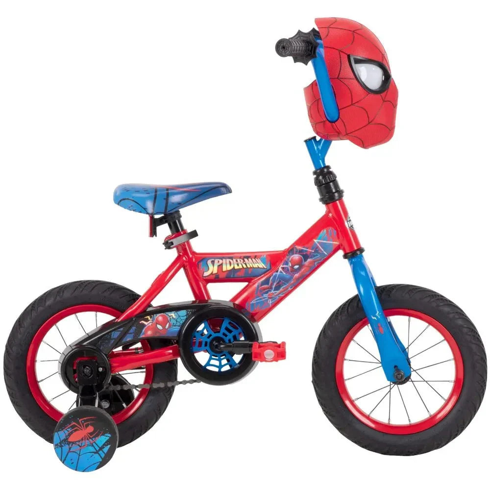 Huffy Marvel Spider-Man 12 Boys Bike with Training Wheels, Easy Assembly, Ages 3-5