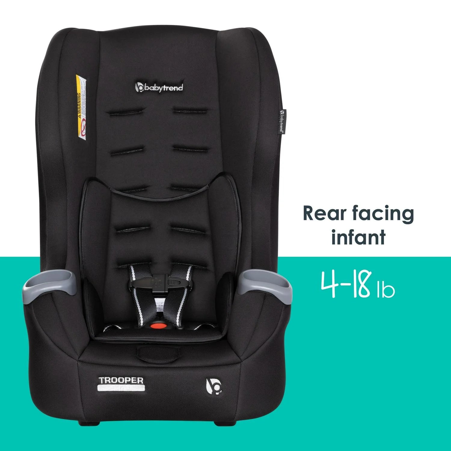 Baby Trend Trooper 3-in-1 Convertible Car Seat - Desert Black