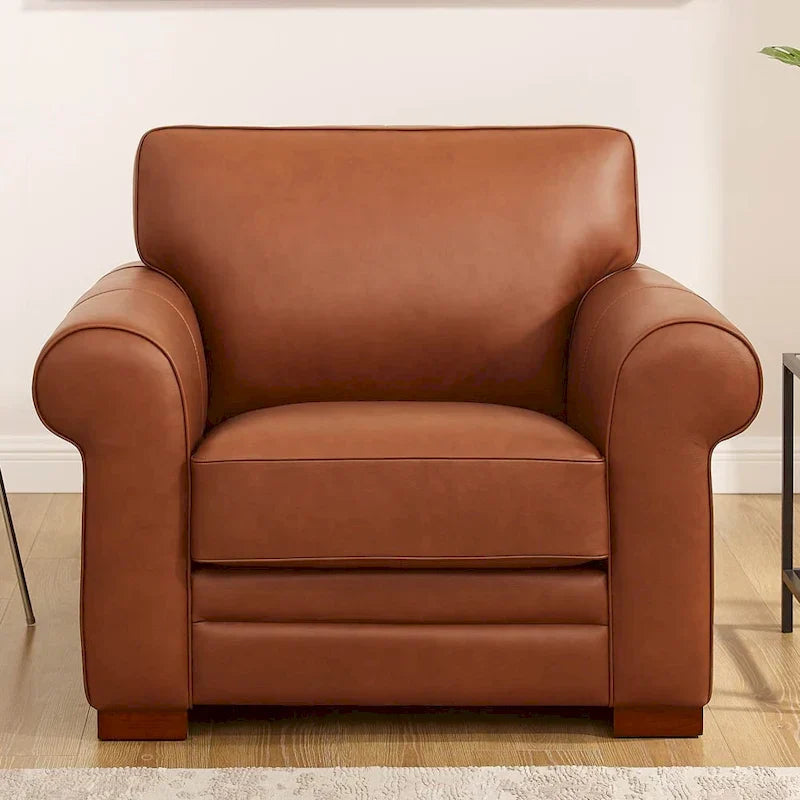 Hydeline Brookfield Premium Top Grain Leather Sofa and Chair Set