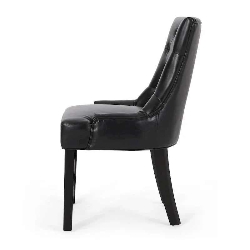 Set of 2 Cheney Tufted Dining Chairs by Christopher Knight Home