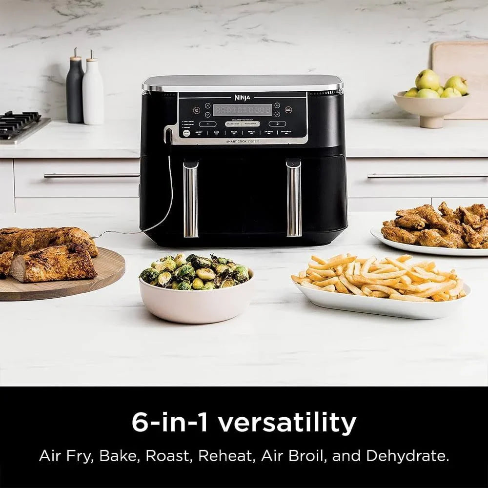 Ninja DZ550 Foodi 10 Quart 6-in-1 DualZone