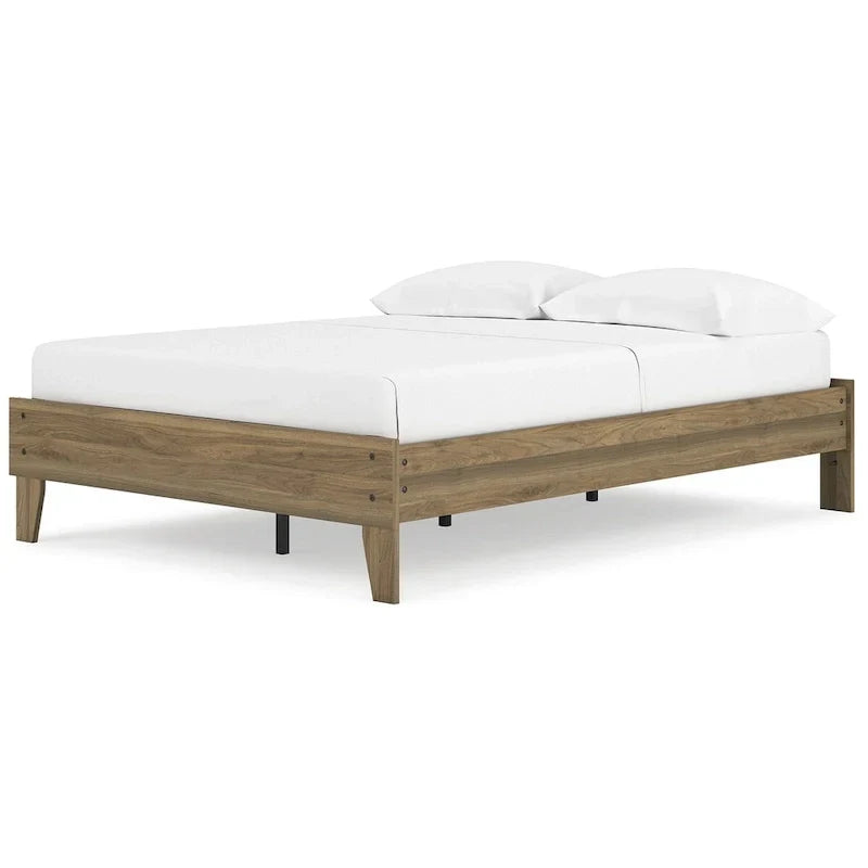 Signature Design by Ashley Deanlow Honey Wood Platform Bed