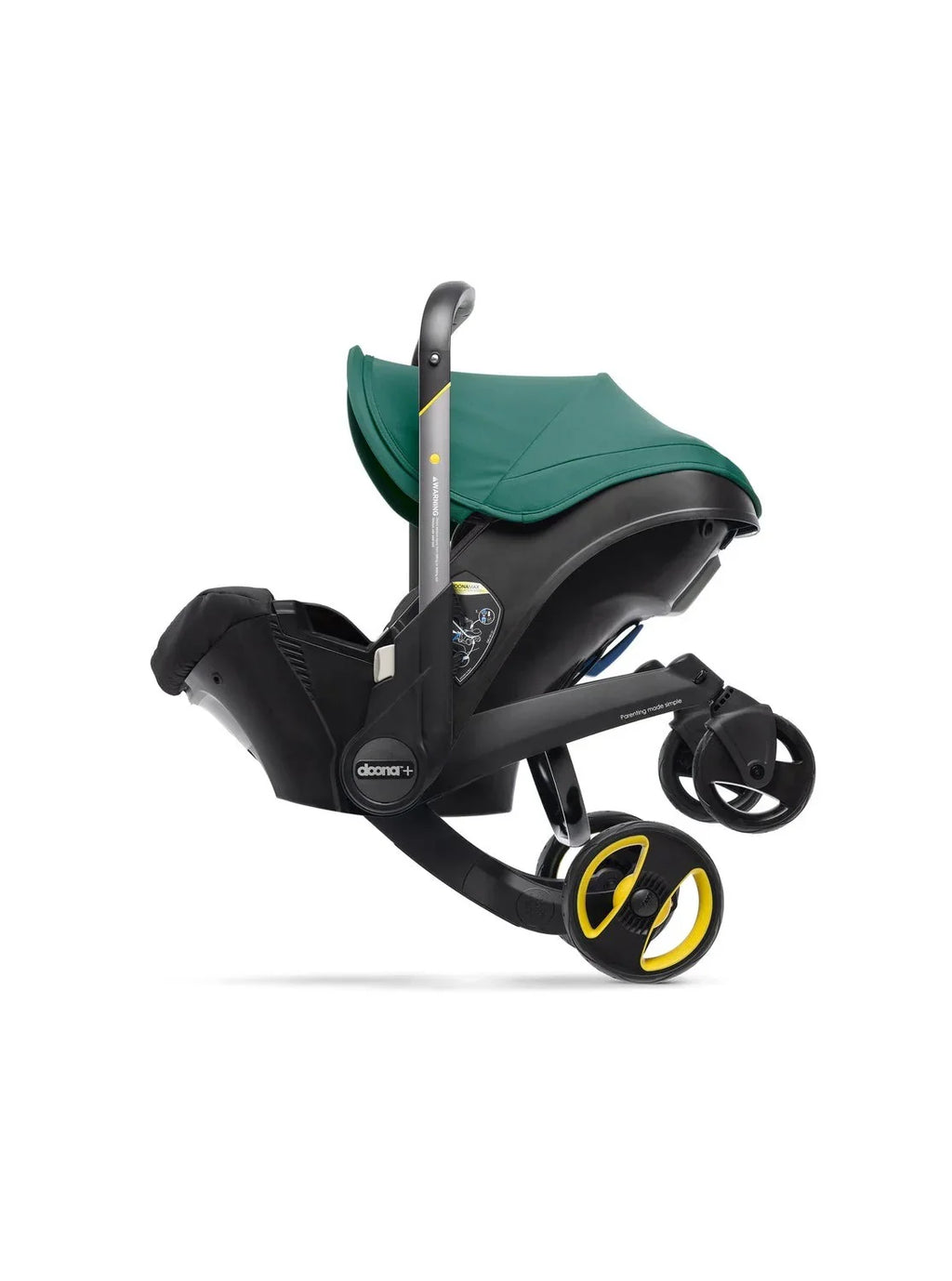 Stroller combination consisting of infant car seat and LATCH base (model year 2025) C Midnight Edition | From car to stroller in seconds, airplane-compatible, including accessory bag