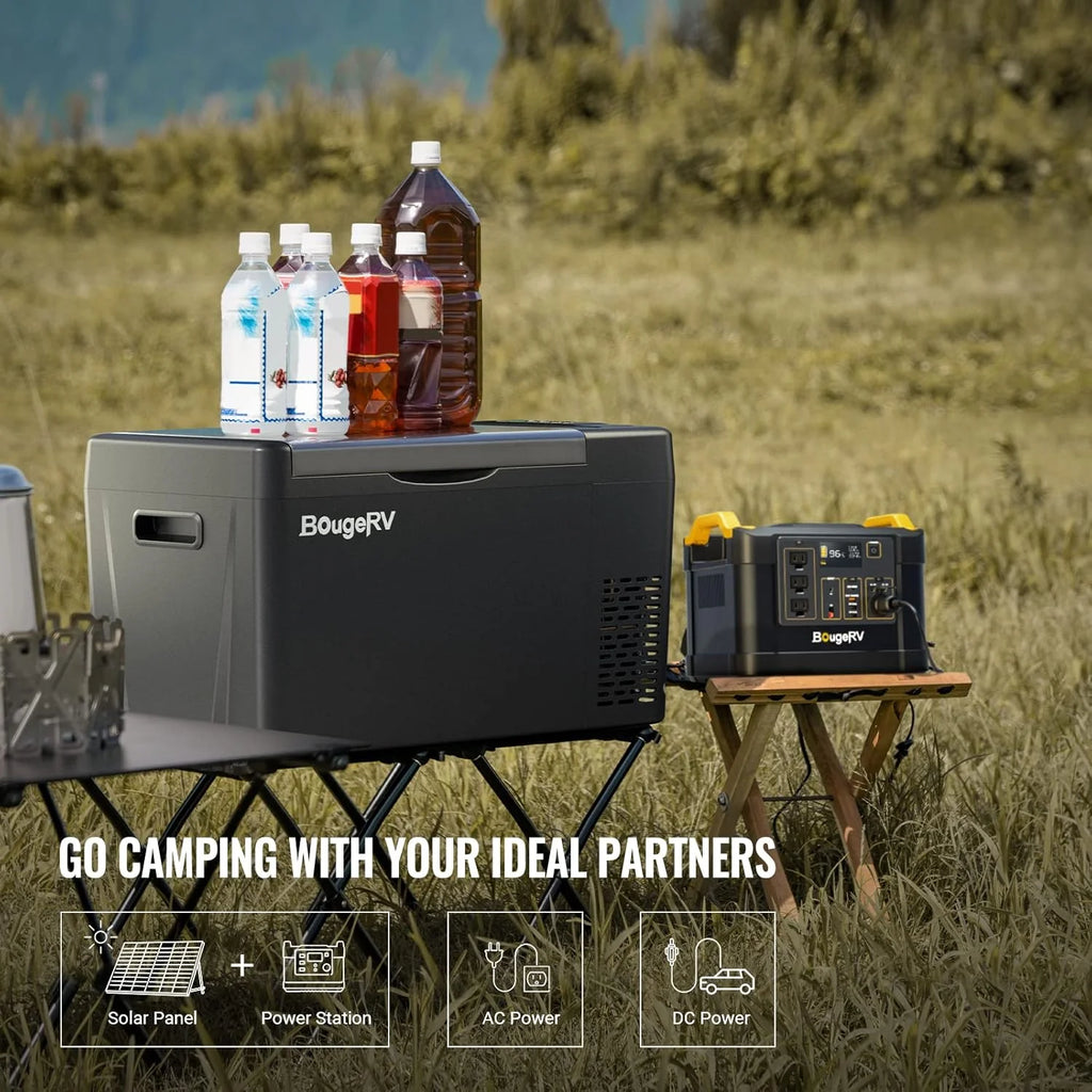 12 Volt Refrigerator 12V Car Fridge 23 Quart Portable Freezer Compressor Cooler 12/24V DC 110~240 Volt AC for Truck Van RV Camper SUV Travel Camping Road Trips Tailgating -7��~50��