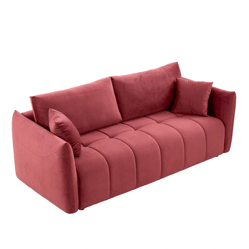 Mid-Century Modern 3-Seat Sofa – Perfect for Living Rooms, Apartments, Lounges, and Bedrooms