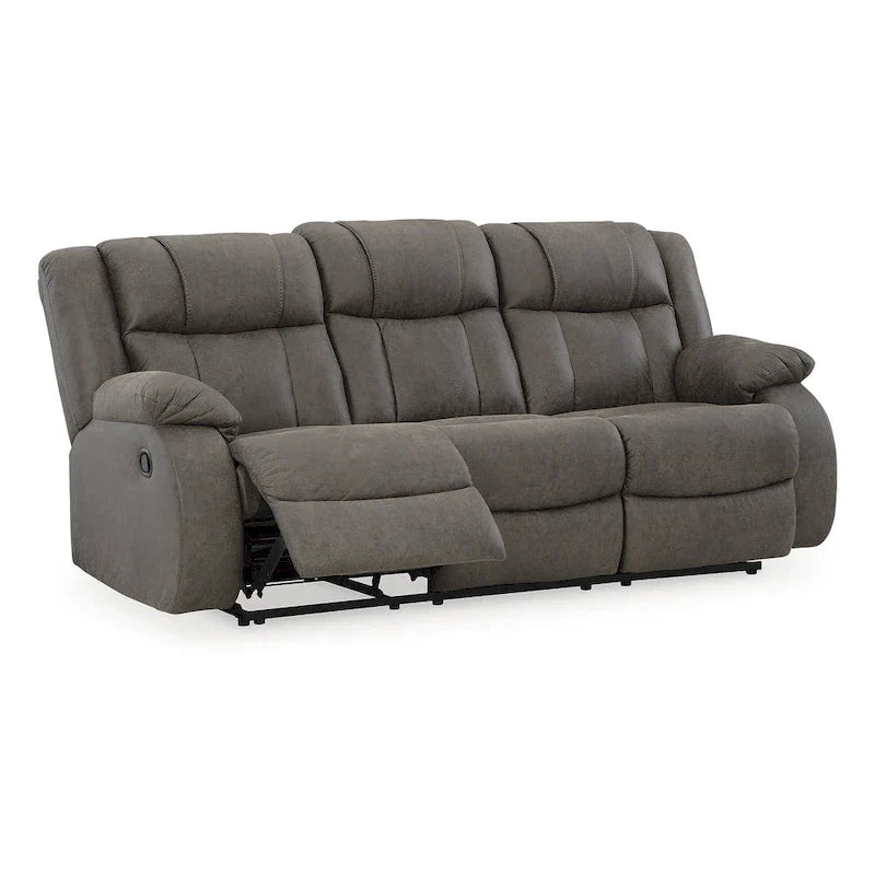 Signature Design by Ashley First Base Gray 3-Piece Upholstery Set - Dimensions: 86W x 40D x 41H