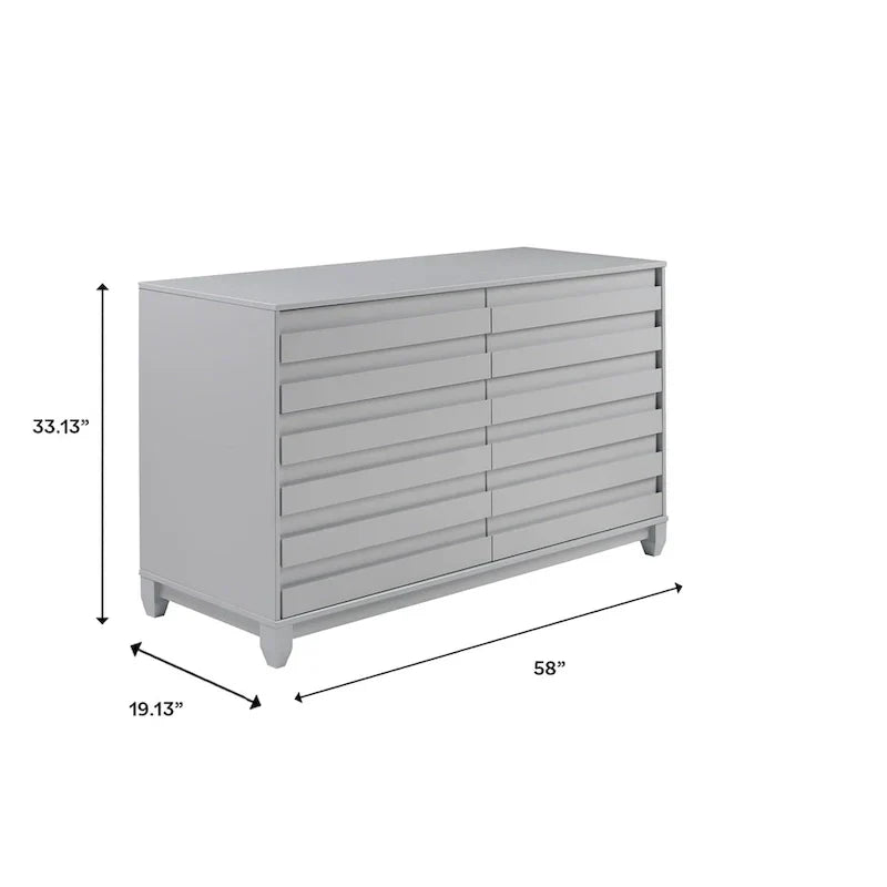 Middlebrook Modern Solid Wood 6-Drawer Chest