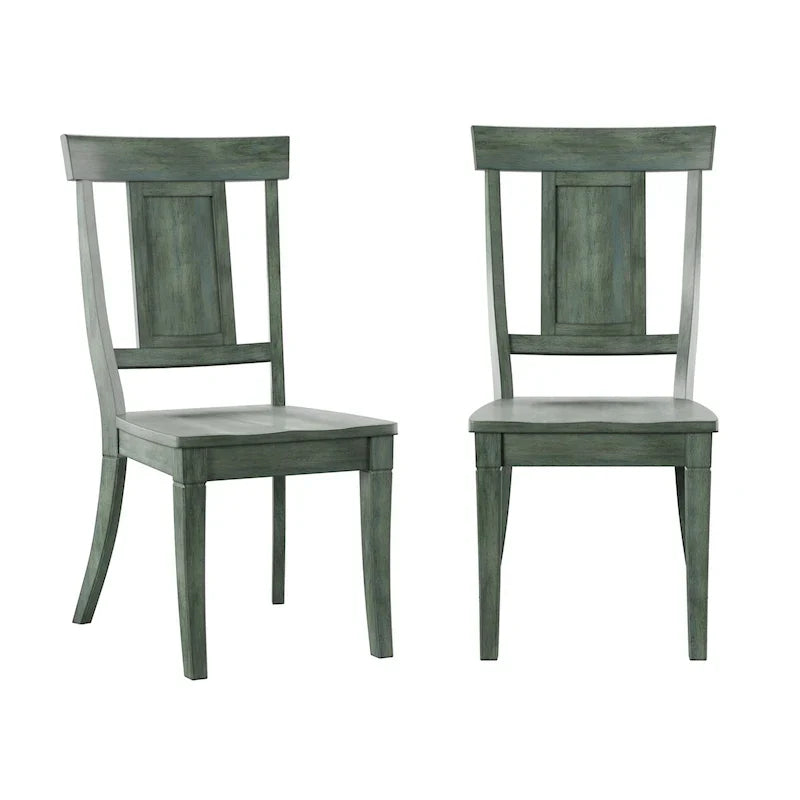 Set of 2 Ronda Wooden Dining Chairs with Panel Back