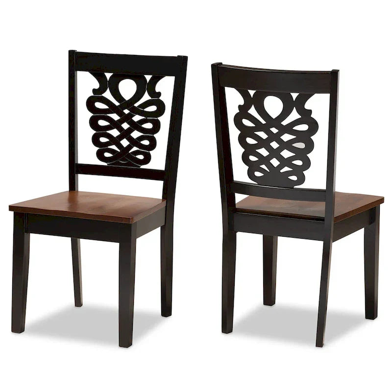 Gervais Modern Transitional 2-Piece Dining Chair Set