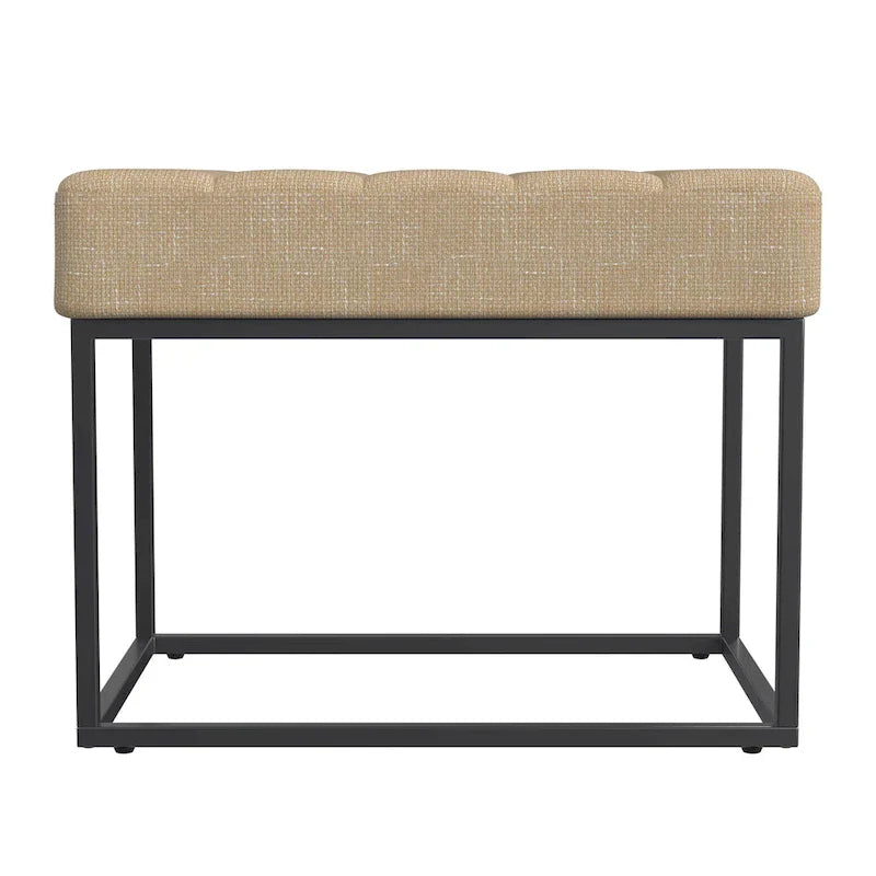 HomePop Theodore Upholstered Ottoman