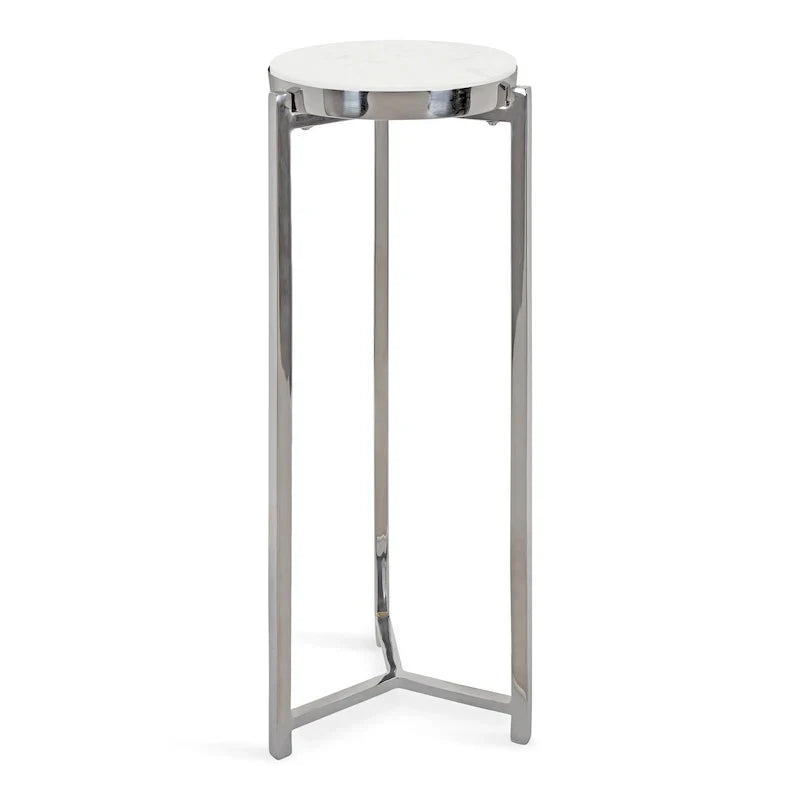 Kate and Laurel Aguilar Glamorous Drink Table - 9x9x23 Inches