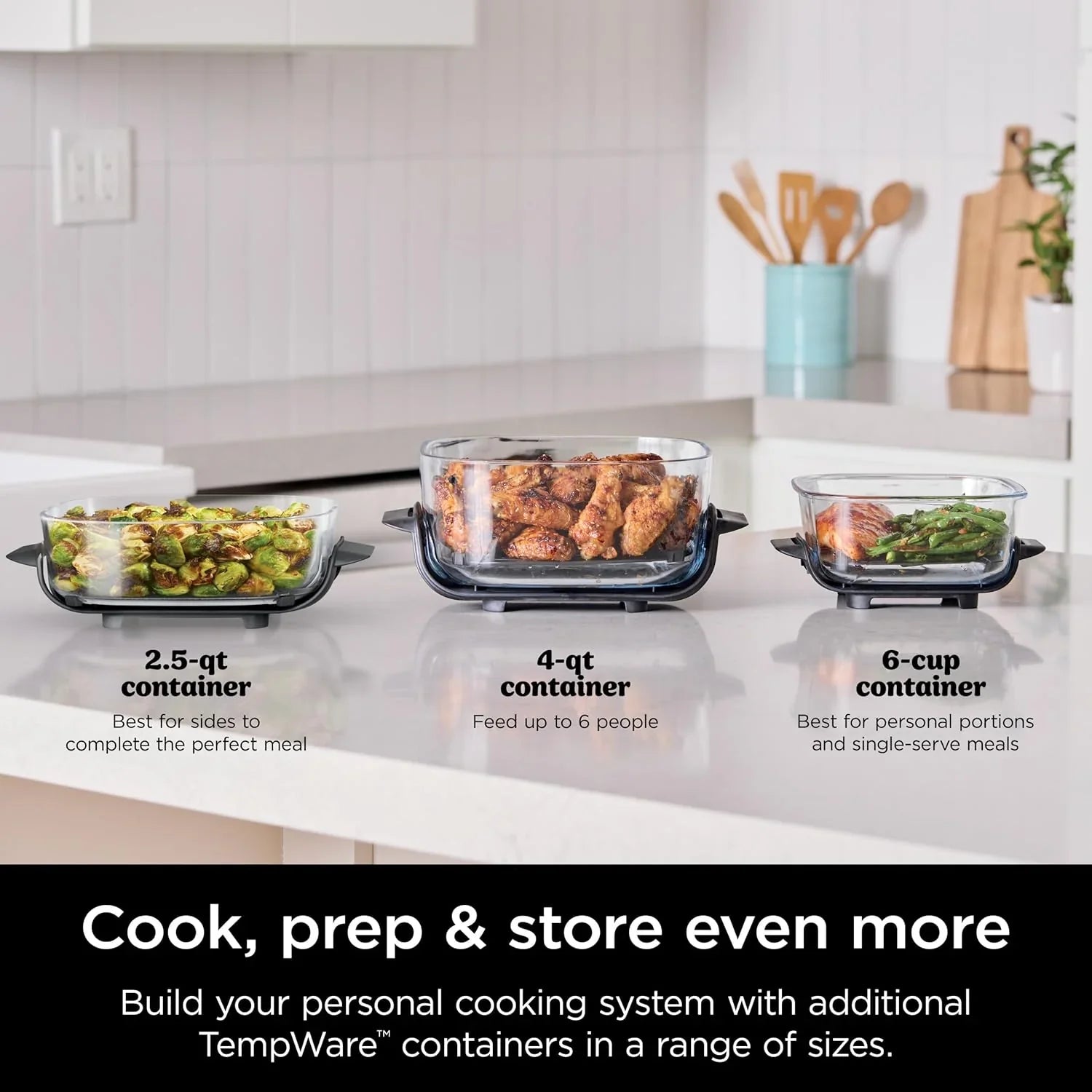 Ninja Crispi 4-in-1 Portable Glass Air Fryer Cooking System