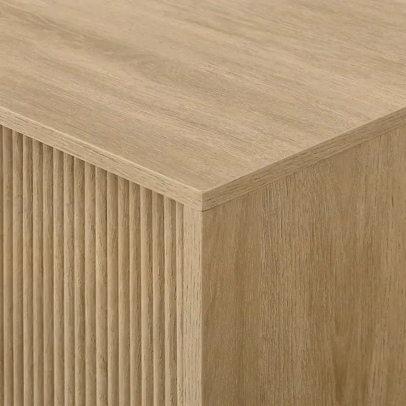 Middlebrook Designs Contemporary 70-Inch TV Stand with Fluted Doors