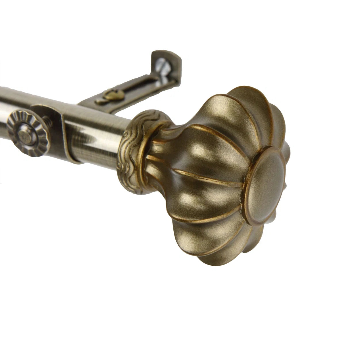Darcey Adjustable Single Curtain Rod