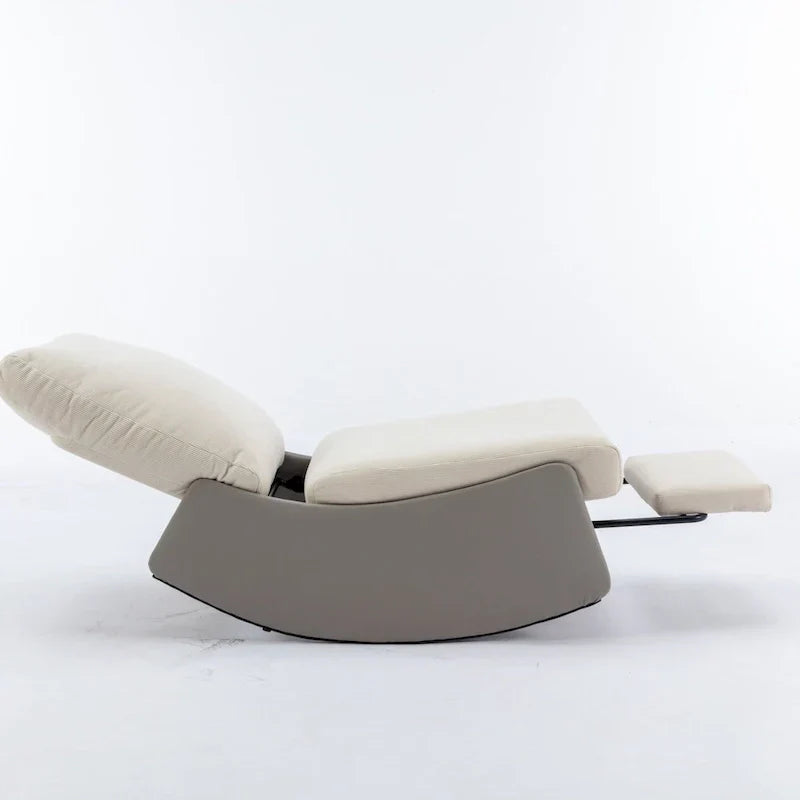 GDFStudio Contemporary Rocking Recliner with Footrest
